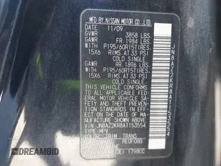 2010 Nissan Cube 1.8 Base z VIN JN8AZ2KR8AT153554, wystawiony jako IAAI lot #41850812 z przebiegiem 166 591 mil mil oraz . Historia ofert i sprzedaży dostępna na DreamBid. Obrazek 9.