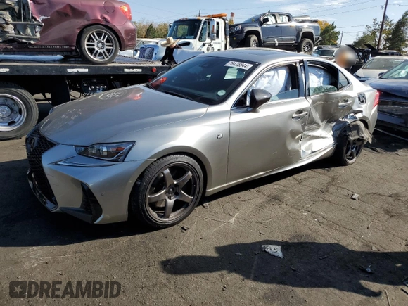 2020 Lexus IS 300 F Sport with VIN JTHG81F28L5043173, listed as a Copart auction lot 76475844 with 27,083 mi miles and Salvage title. Bid and sale history available at DreamBid. Image 1.