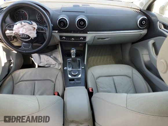2015 Audi A3 1.8T Premium Plus with VIN WAUCCGFF9F1070198, listed as a Copart auction lot 50190395 with 0 mi miles and Salvage Title. Bid and sale history available at carsss.com. Image 8.