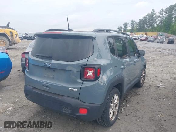 2018 Jeep Renegade Altitude with VIN ZACCJABB1JPJ40873, listed as a IAAI auction lot 42124424 with Not provided miles and . Bid and sale history available at DreamBid. Image 4.