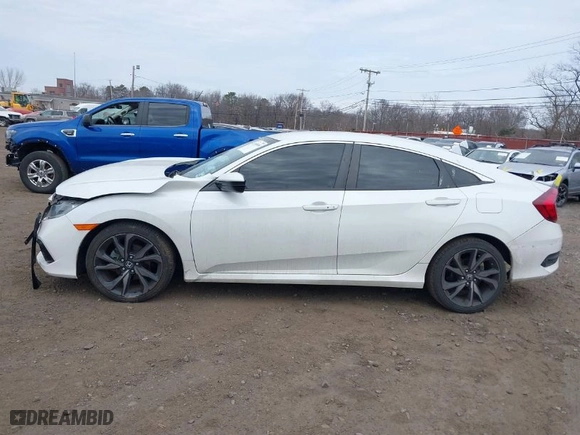 2021 Honda Civic Sedan Sport with VIN 19XFC2F81ME200117, listed as a IAAI auction lot 41709995 with 22,902 mi miles. Bid and sale history available at carsss.com. Image 14.