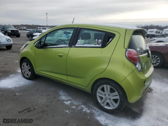2013 Chevrolet Spark LT with VIN KL8CD6S92DC501288, listed as a Copart auction lot 89262165 with 0 mi miles and Salvage Title. Bid and sale history available at carsss.com. Image 2.