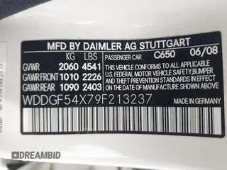 2009 Mercedes-Benz C 300 Sport with VIN WDDGF54X79F213237, listed as a IAAI auction lot 42452354 with 179,571 mi miles and . Bid and sale history available at DreamBid. Image 9.