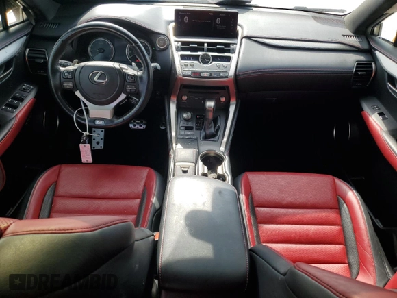 2021 Lexus NX 300 F Sport with VIN JTJSARDZ4M2237343, listed as a Copart auction lot 54105965 with 68,692 mi miles and Salvage title. Bid and sale history available at DreamBid. Image 8.
