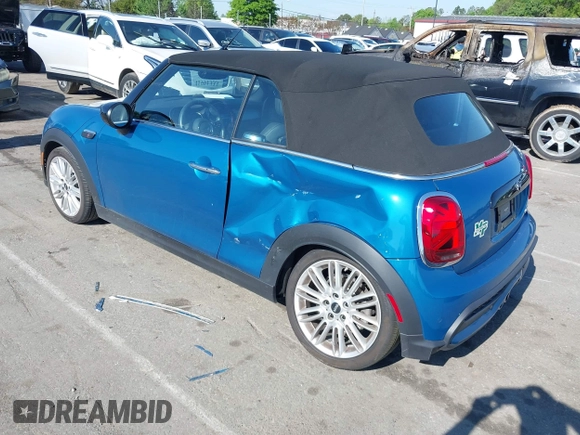 2024 MINI Convertible Cooper S with VIN WMW43DL00R3R86652, listed as a IAAI auction lot 41991333 with 7,417 mi miles and . Bid and sale history available at DreamBid. Image 3.