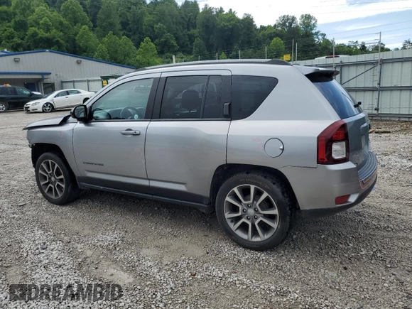2017 Jeep Compass Sport with VIN 1C4NJCBAXHD166993, listed as a Copart auction lot 61578975 with 95,787 mi miles and Salvage title. Bid and sale history available at DreamBid. Image 2.