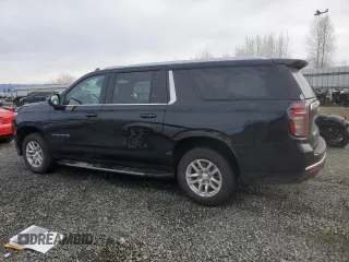 2023 Chevrolet Suburban LT with VIN 1GNSCCKD3PR125671, listed as a Copart auction lot 46734575 with 158,217 mi miles and Salvage title. Bid and sale history available at DreamBid. Image 2.