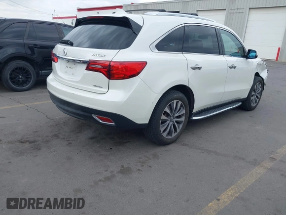 2014 Acura MDX Technology with VIN 5FRYD4H41EB015622, listed as a IAAI auction lot 42185207 with 117,532 mi miles and . Bid and sale history available at DreamBid. Image 4.