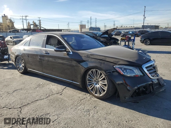 2020 Mercedes-Benz S-Class S 560 with VIN WDDUG8DB8LA523987, listed as a Copart auction lot 42517405 with 77,649 mi miles and Salvage Title. Bid and sale history available at carsss.com. Image 4.