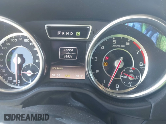 2014 Mercedes-Benz G 63 AMG with VIN WDCYC7DF5EX225170, listed as a IAAI auction lot 41770705 with 63,834 mi miles and . Bid and sale history available at DreamBid. Image 7.