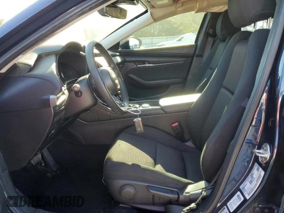 2021 Mazda 3 S with VIN 3MZBPAAL6MM254248, listed as a Copart auction lot 80658484 with 46,838 mi miles and Salvage title. Bid and sale history available at DreamBid. Image 7.