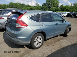 2012 Honda CR-V EX-L with VIN JHLRM4H74CC015644, listed as a Copart auction lot 63057475 with 222,347 mi miles and Salvage title. Bid and sale history available at DreamBid. Image 3.