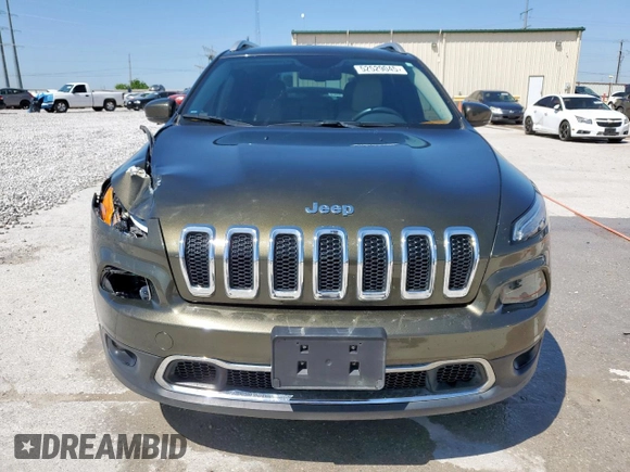 2015 Jeep Cherokee Limited with VIN 1C4PJLDB3FW572761, listed as a Copart auction lot 52529045 with 101,302 mi miles and Salvage Title. Bid and sale history available at DreamBid. Image 5.
