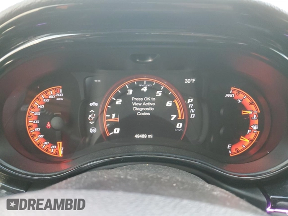2021 Dodge Durango SRT Hellcat with VIN 1C4SDJH97MC643259, listed as a Copart auction lot 44536555 with 49,489 mi miles and Salvage Title. Bid and sale history available at DreamBid. Image 9.