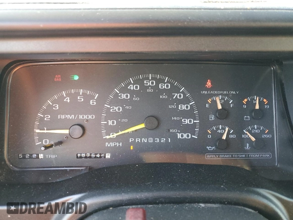 1998 Chevrolet Tahoe z VIN 3GNEK18R6WG102052, wystawiony jako Copart lot #77485244 z przebiegiem 187 542 mil mil oraz Szkoda całkowita • Salvage title. Historia ofert i sprzedaży dostępna na DreamBid. Obrazek 9.