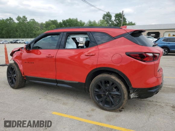 2021 Chevrolet Blazer RS z VIN 3GNKBKRS5MS500535, wystawiony jako Copart lot #59502815 z przebiegiem Nie podano mil oraz Szkoda całkowita • Salvage title. Historia ofert i sprzedaży dostępna na DreamBid. Obrazek 2.