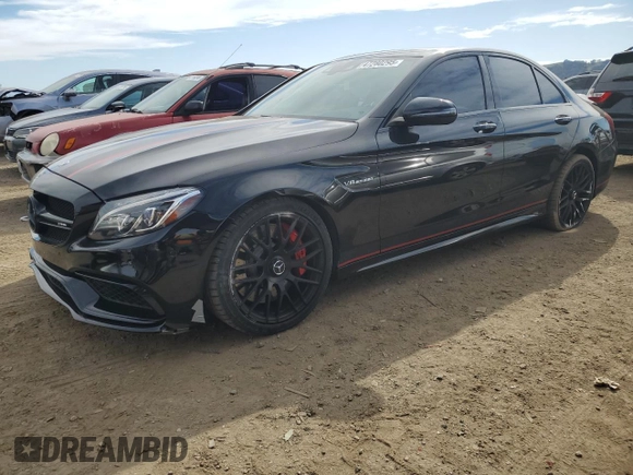 2016 Mercedes-Benz C 63 S AMG with VIN 55SWF8HB6GU113247, listed as a Copart auction lot 47280295 with 44,130 mi miles and Salvage title. Bid and sale history available at DreamBid. Image 1.