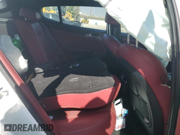 2019 Kia Stinger GT with VIN KNAE35LC9K6052417, listed as a Copart auction lot 46879775 with Not Provided miles and Salvage Title. Bid and sale history available at carsss.com. Image 10.