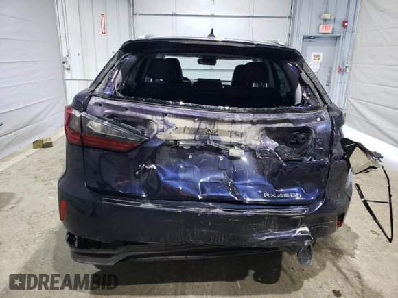 2017 Lexus RX with VIN 2T2BGMCA7HC017438, listed as a Copart auction lot 48215645 with 101,346 mi miles and Salvage Title. Bid and sale history available at carsss.com. Image 6.