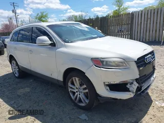 2009 Audi Q7 z VIN WA1AY74LX9D011825, wystawiony jako IAAI lot #42048325 z przebiegiem 172 165 mil mil oraz . Historia ofert i sprzedaży dostępna na DreamBid. Obrazek 1.
