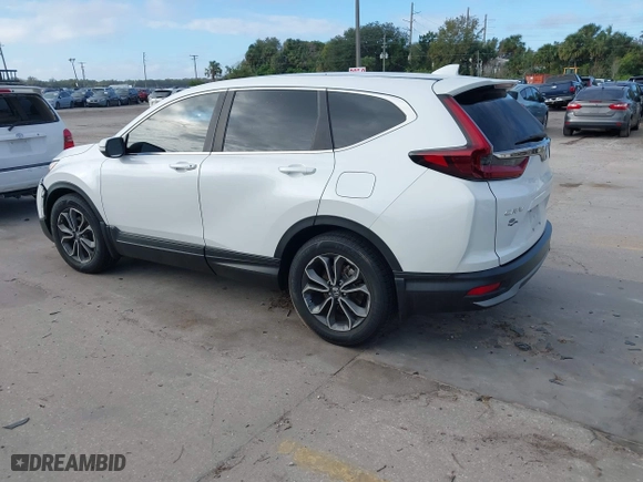 2021 Honda CR-V EX with VIN 5J6RW1H56MA008030, listed as a IAAI auction lot 41165586 with 56,835 mi miles. Bid and sale history available at carsss.com. Image 3.
