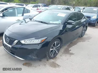 2021 Nissan Maxima SV with VIN 1N4AA6CV2MC508525, listed as a IAAI auction lot 41892374 with 95,532 mi miles. Bid and sale history available at carsss.com. Image 2.