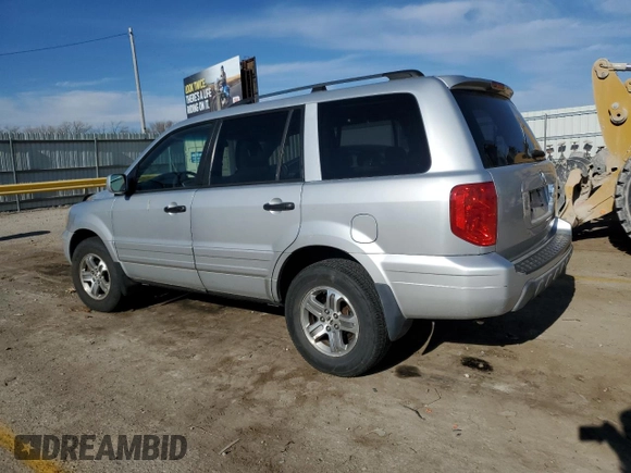 2003 Honda Pilot EX with VIN 2HKYF18493H516086, listed as a Copart auction lot 86204864 with Not Provided miles and Salvage Title. Bid and sale history available at DreamBid. Image 2.