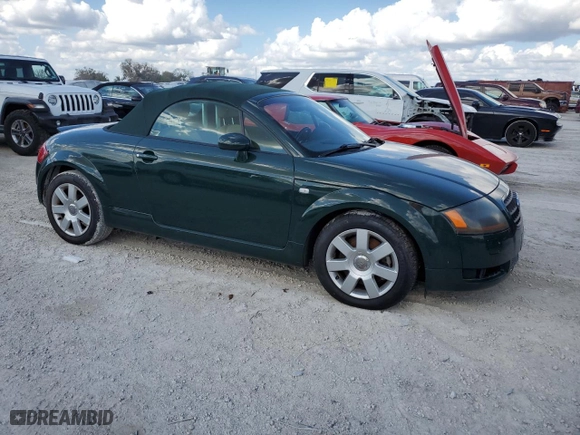2003 Audi TT with VIN TRUTC28N631009841, listed as a Copart auction lot 78074124 with 0 mi miles and Salvage Title. Bid and sale history available at carsss.com. Image 4.