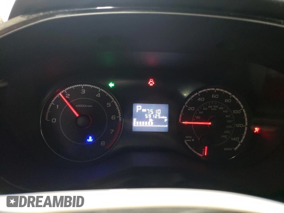 2018 Subaru Impreza с VIN 4S3GTAA61J3714928, выставлен на аукционе Copart как лот 59552555 с пробегом 59 125 миль миль и Списание • Salvage title. История ставок и продаж доступна на DreamBid. Изображение 9.