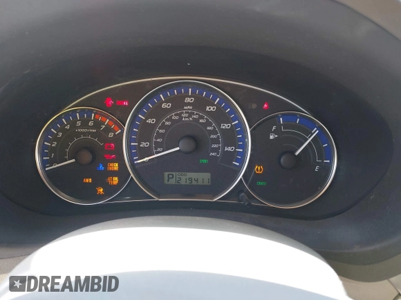 2010 Subaru Forester X с VIN JF2SH6BCXAH767189, выставлен на аукционе IAAI как лот 42314335 с пробегом 219 411 миль миль и . История ставок и продаж доступна на DreamBid. Изображение 7.