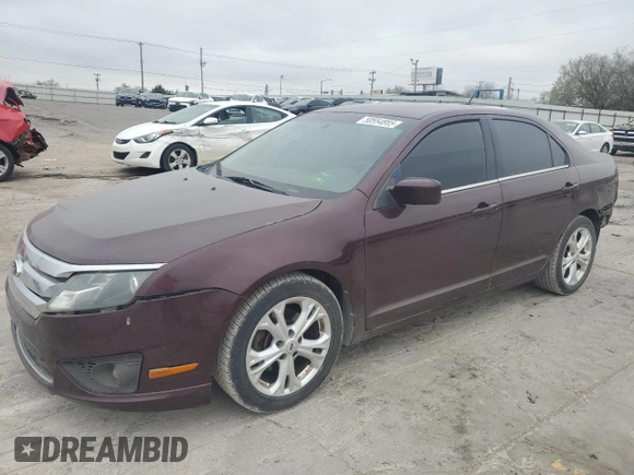 2012 Ford Fusion SE with VIN 3FAHP0HA8CR428081, listed as a Copart auction lot 50554885 with 208,520 mi miles and Salvage Title. Bid and sale history available at carsss.com. Image 1.