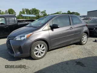 2015 Toyota Yaris L with VIN VNKJTUD38FA018330, listed as a Copart auction lot 55390555 with 59,464 mi miles and Salvage title. Bid and sale history available at DreamBid. Image 1.