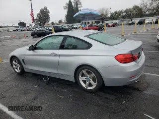 2015 BMW 4 Series 428i with VIN WBA3N7C55FK225457, listed as a Copart auction lot 43988995 with 75,879 mi miles and Salvage Title. Bid and sale history available at DreamBid. Image 2.