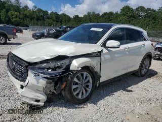 2020 Infiniti QX50 Sensory z VIN 3PCAJ5M39LF108299, wystawiony jako Copart lot #65419795 z przebiegiem 59 629 mil mil oraz Szkoda całkowita • Salvage title. Historia ofert i sprzedaży dostępna na DreamBid. Obrazek 1.