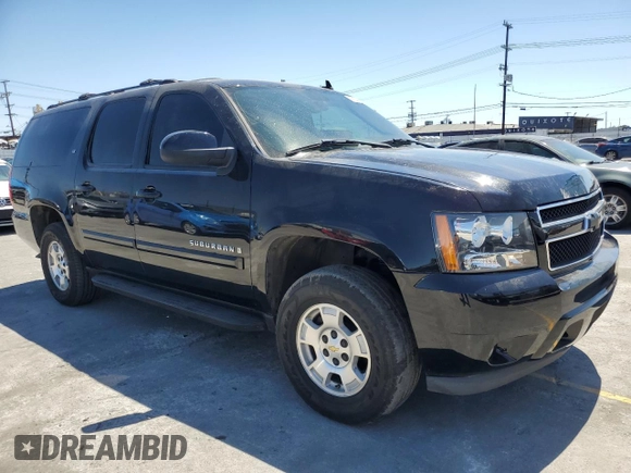 2007 Chevrolet Suburban LTZ with VIN 3GNFC16J27G211284, listed as a Copart auction lot 56581835 with 186,515 mi miles and Salvage title. Bid and sale history available at DreamBid. Image 4.