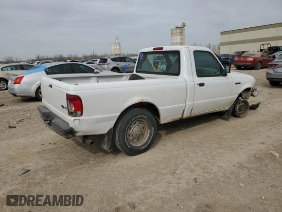 2000 Ford Ranger XL with VIN 1FTYR10V1YPA88554, listed as a Copart auction lot 49630765 with 206,711 mi miles and Salvage Title. Bid and sale history available at carsss.com. Image 3.