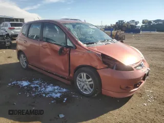 2008 Honda Fit Sport with VIN JHMGD37668S041570, listed as a Copart auction lot 45044285 with 210,084 mi miles and Salvage Title. Bid and sale history available at carsss.com. Image 4.