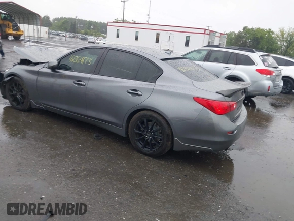 2015 Infiniti Q50 Premium with VIN JN1BV7APXFM358127, listed as a IAAI auction lot 42364173 with 97,512 mi miles and . Bid and sale history available at DreamBid. Image 3.