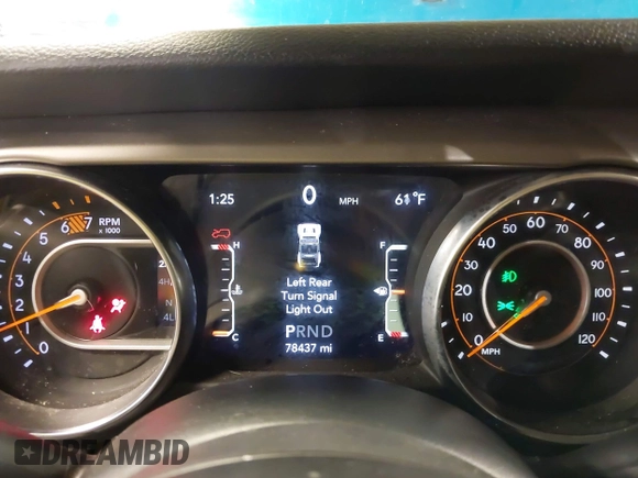 2020 Jeep Wrangler Unlimited Sport S z VIN 1C4HJXDN9LW194222, wystawiony jako IAAI lot #42079625 z przebiegiem 78 437 mil mil oraz . Historia ofert i sprzedaży dostępna na DreamBid. Obrazek 7.