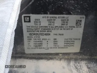2014 Chevrolet Silverado 1500 LTZ with VIN 1GCVKSEJ7EZ246804, listed as a Copart auction lot 80270414 with 150,945 mi miles and Salvage Title. Bid and sale history available at DreamBid. Image 13.