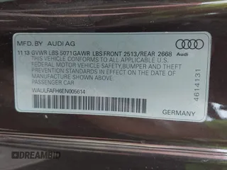 2014 Audi A5 Premium Plus с VIN WAULFAFH6EN005614, выставлен на аукционе IAAI как лот 41960891 с пробегом 95 591 миль миль и . История ставок и продаж доступна на DreamBid. Изображение 9.