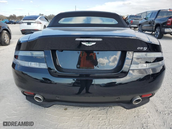 2015 Aston Martin DB9 with VIN SCFFDAFM3FGB16585, listed as a Copart auction lot 76159354 with 0 mi miles and Salvage Title. Bid and sale history available at carsss.com. Image 6.