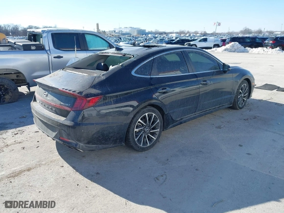 2022 Hyundai Sonata Limited with VIN KMHL34J26NA197412, listed as a IAAI auction lot 41371825 with 65,226 mi miles. Bid and sale history available at carsss.com. Image 4.