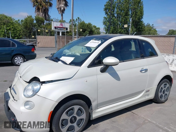 2014 FIAT 500e with VIN 3C3CFFGE5ET208454, listed as a IAAI auction lot 42510570 with Not provided miles and . Bid and sale history available at DreamBid. Image 6.