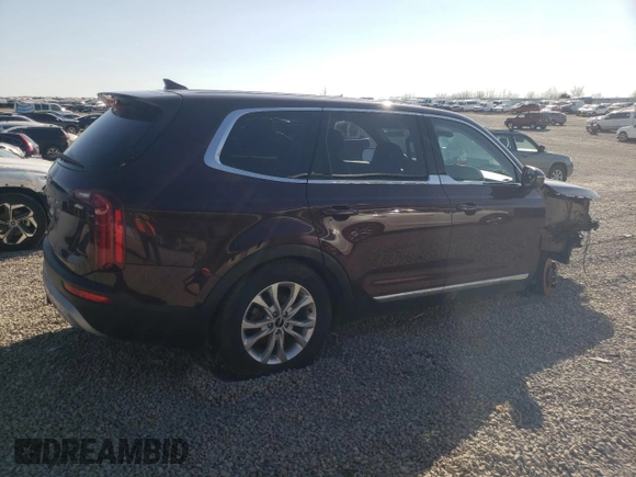 2022 Kia Telluride LX with VIN 5XYP2DHC4NG238403, listed as a Copart auction lot 47356145 with 62,786 mi miles and Salvage title. Bid and sale history available at DreamBid. Image 3.