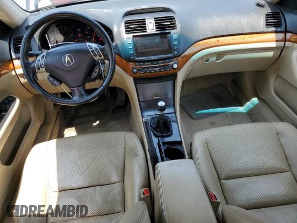 2006 Acura TSX Navi with VIN JH4CL95996C022164, listed as a Copart auction lot 60137615 with 312,665 mi miles and Salvage title. Bid and sale history available at DreamBid. Image 8.