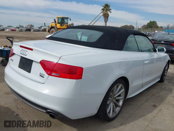 2016 Audi A5 Premium with VIN WAUD2AFH7GN001378, listed as a IAAI auction lot 41599516 with 62,266 mi miles and . Bid and sale history available at DreamBid. Image 4.