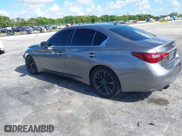 2014 Infiniti Q50 Premium with VIN JN1BV7AP7EM684448, listed as a IAAI auction lot 42564087 with 79,207 mi miles and . Bid and sale history available at DreamBid. Image 3.