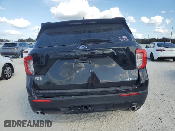 2022 Ford Explorer ST-Line with VIN 1FMSK8KH8NGB77555, listed as a Copart auction lot 77342154 with 13,365 mi miles and Salvage Title. Bid and sale history available at carsss.com. Image 6.