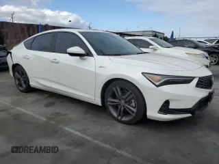 2024 Acura Integra w/A-Spec Package with VIN 19UDE4H31RA007976, listed as a Copart auction lot 53401235 with 21,486 mi miles and Salvage title. Bid and sale history available at DreamBid. Image 4.
